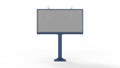 3d rendering of billboards isolated in white stucio background Royalty Free Stock Photo