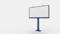 3d rendering of billboards isolated in white stucio background Royalty Free Stock Photo
