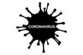 3D rendering black coronavirus cells covid-19 influenza flowing on isolated white background as dangerous flu strain cases as a