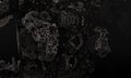 3D Rendering of black wall stone background. Granite texture Royalty Free Stock Photo