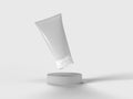 3d rendering blank cosmetic tube mockup