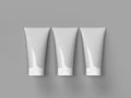 3d rendering blank cosmetic tube mockup