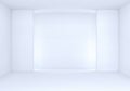 3d rendering. new empty blank light white interior room background. Royalty Free Stock Photo