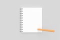 3D Rendering of Blank Notebook Mock Up with Copy Space and Pencil Royalty Free Stock Photo