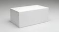 Blank white rectangular box on gray background Royalty Free Stock Photo