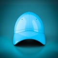 3D rendering blue baseball cap