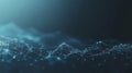 3D rendering of blue network connection structure with science background. Abstract digital background with big data Royalty Free Stock Photo
