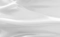 3d rendering. blurred softy white curve cloth pattern wall design background. Royalty Free Stock Photo