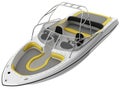 3d rendering of a boat