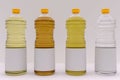 3d rendering - Bottle olive oil, oil and vinegar isolated on white background high quality details