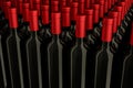 Bottles of red wine