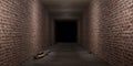 3d rendering of a brick tunnel