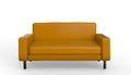 3d rendering brown sofa