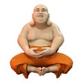 3D Rendering Budai on White