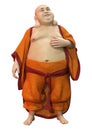 3D Rendering Budai on White