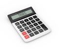 3d rendering of calculator with taxes refund text