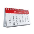 3D rendering calendar Royalty Free Stock Photo