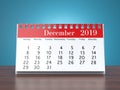 3D rendering calendar Royalty Free Stock Photo