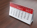 3D rendering calendar Royalty Free Stock Photo