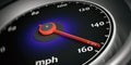 3d rendering car speedometer Royalty Free Stock Photo