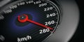 3d rendering car speedometer