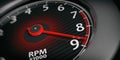 3d rendering car tachometer Royalty Free Stock Photo