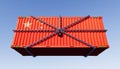 Cargo container and China trade lockdown