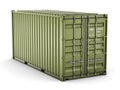 3D rendering cargo container