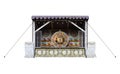 3D Rendering Carnival Shooting Gallery on White