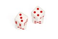 3D Rendering Casino Concept with Dices on White