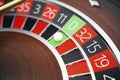 3D Rendering Casino Roulette concept. Gambling table in luxury casino. Casino Roulette Game Royalty Free Stock Photo