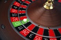 3D Rendering Casino Roulette concept. Gambling table in luxury casino. Casino Roulette Game