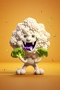 3d rendering of cauliflower Royalty Free Stock Photo