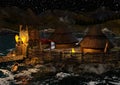 3D Rendering Celtic Crannog