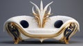 Luxurious Futuristic Classical Style Sofa Inspired By Fox Royalty Free Stock Photo