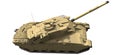 3d Rendering of a Challenger Tank Royalty Free Stock Photo