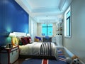 3D rendering children`s room