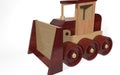 3d rendering children`s toy big loader bulldozer