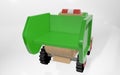 3d rendering children`s toy large trash car Royalty Free Stock Photo