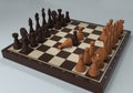 3d rendering chockolate chessmen