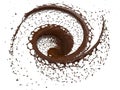 3D rendering - Chocolate Splash Ring