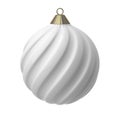 3D rendering Christmas ball isolated on a white background.