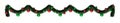 3D rendering Christmas garland white background Royalty Free Stock Photo