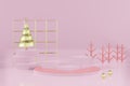 3d rendering christmas new year concept Royalty Free Stock Photo