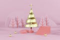 3d rendering christmas new year concept Royalty Free Stock Photo