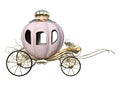 3D Rendering Cinderella Carriage on White Royalty Free Stock Photo