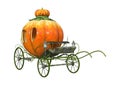 3D Rendering Cinderella Carriage on White Royalty Free Stock Photo