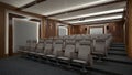 3D rendering of the cinema hall