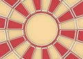 3d rendering. Circus color sunburst style background