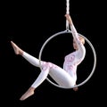 3D Rendering Circus Performer on White